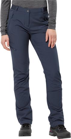 Rückansicht von Jack Wolfskin GEIGELSTEIN Softshellhose Damen night blue
