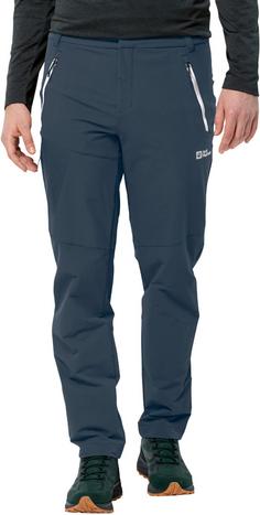 Rückansicht von Jack Wolfskin GLASTAL WINTER Softshellhose Herren midnight sky