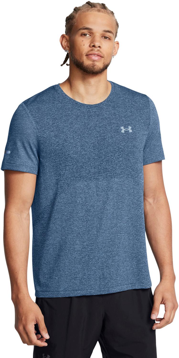 Under Armour Under Armour SEAMLESS STRIDE Funktionsshirt Herren - horizon blue - reflective - 0 | SportScheck