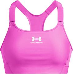 Under Armour HeatGear High Sport-BH Damen vivid magenta