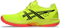 Rückansicht von ASICS POWERBREAK FF Hallenschuhe Damen safety yellow-black