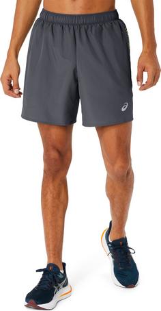 Rückansicht von ASICS IC Funktionsshorts Herren carrier grey-safety yellow