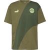 PUMA Borussia Dortmund T-Shirt Herren - olive drab-yellow alert