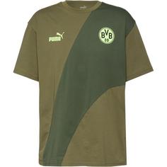 PUMA Borussia Dortmund Fanshirt Herren olive drab-yellow alert