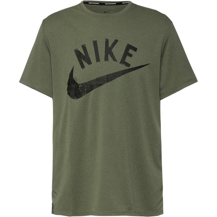 Nike Nike MILER SWOOSH Funktionsshirt Herren - dark stucco-cargo khaki-htr-black - 0 | SportScheck