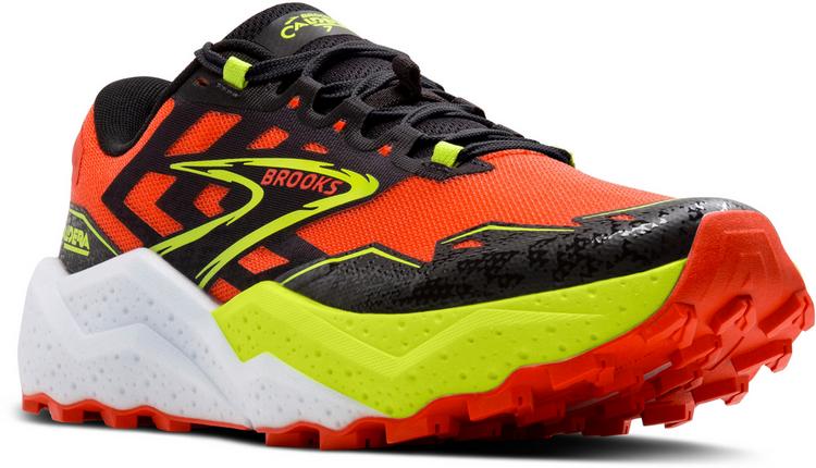 Brooks Brooks Caldera 7 Laufschuhe Herren - cherry tomato-phantom-lime - 3 | SportScheck