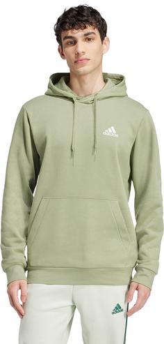 Rückansicht von adidas Essentials Feelcozy Hoodie Herren tent green