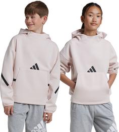 Rückansicht von adidas ZNE Hoodie Kinder wonder quartz-black