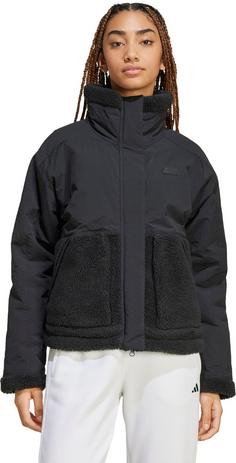 Rückansicht von adidas City Escape Kurzjacke Damen black-black