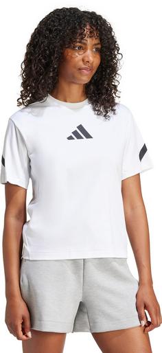 Rückansicht von adidas ZNE Funktionsshirt Damen wihte