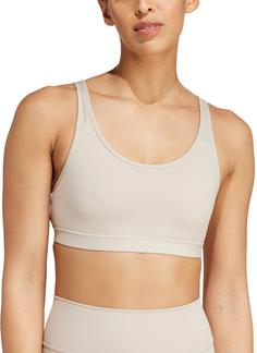 Rückansicht von adidas ALL ME Essentials Sport-BH Damen wonder beige