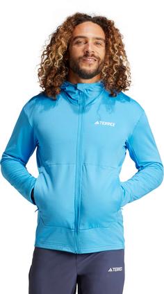 Rückansicht von adidas XPR LT Laufhoodie Herren pulblu