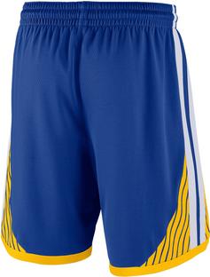 Rückansicht von Nike GOLDEN STATE WARRIORS Basketball-Shorts Herren rush blue-white