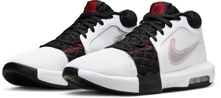 Nike Nike LeBron Witness 8 Basketballschuhe Herren - white-black-university red - 3 | SportScheck