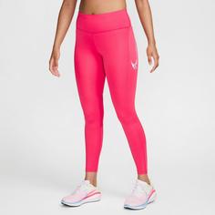 Rückansicht von Nike DF FAST 7/8-Lauftights Damen aster pink-glacier blue