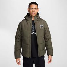 Rückansicht von Nike NSW Air Steppjacke Herren cargo khaki-cargo khaki-white