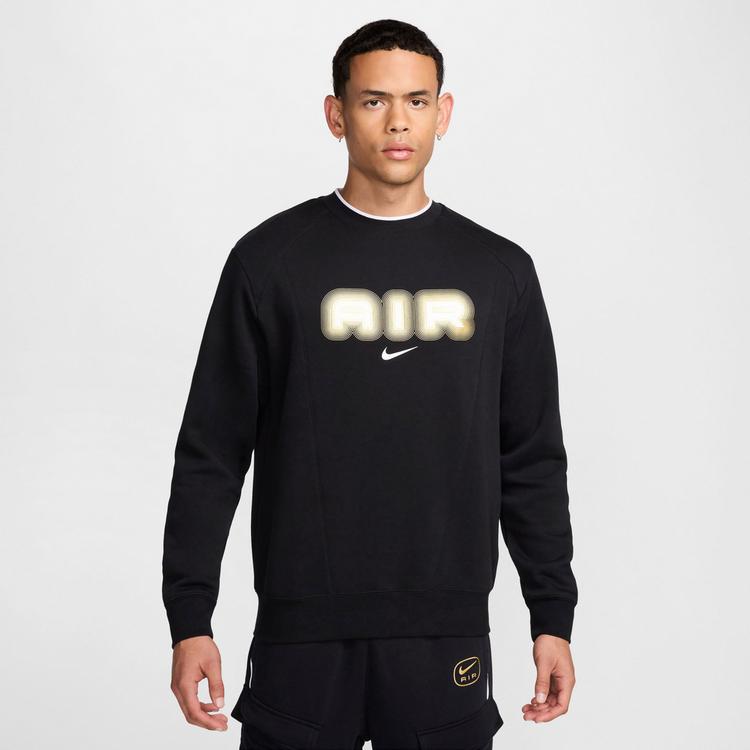 Nike Nike NSW Air Sweatshirt Herren - black-metallic gold - 0 | SportScheck