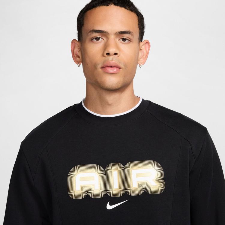 Nike Nike NSW Air Sweatshirt Herren - black-metallic gold - 2 | SportScheck