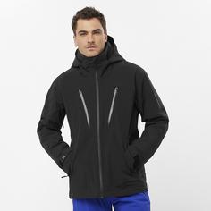 Rückansicht von Salomon BRILLIANT Skijacke Herren deep black