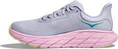 Rückansicht von HOKA Arahi 7 Laufschuhe Damen gull-pink twilight