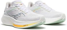 Rückansicht von Saucony RIDE 17 Laufschuhe Damen white-peel