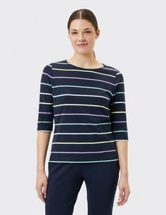 Rückansicht von JOY sportswear VIOLETTA Langarmshirt Damen multicolour stripes