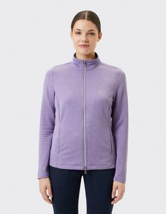 Rückansicht von JOY sportswear PEGGY Trainingsjacke Damen violet chalk mel.