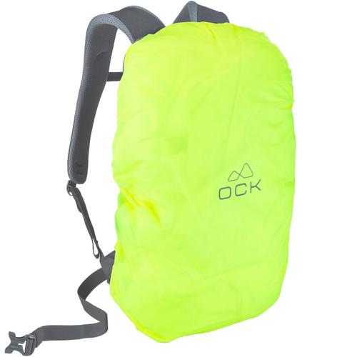 Rückansicht von OCK Regenhülle fluo yellow