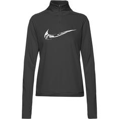 Nike SWOOSH Funktionsshirt Damen black-white