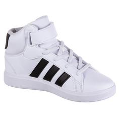 Rückansicht von adidas GRAND COURT MID Sneaker Kinder ftwr white-core black-ftwr white