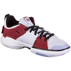 Rückansicht von Nike JORDAN ONE TAKE 5 Basketballschuhe Herren white-gym red-sail-black