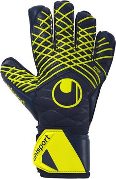 Uhlsport Prediction Supersoft Torwarthandschuhe marine-weiß-fluo gelb