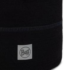 Rückansicht von BUFF Merino Lightweight Beanie solid black