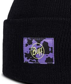 Rückansicht von BUFF Knitted Beanie Kinder black