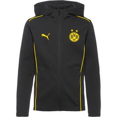 PUMA Borussia Dortmund Sweatjacke Kinder puma black-faster yellow