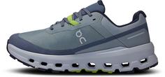 Rückansicht von On Cloudvista 2 Waterproof Trailrunning Schuhe Damen mist-heather