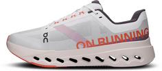 Rückansicht von On Cloudsurfer Next Laufschuhe Herren white-flame