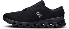 Rückansicht von On Cloud X 4 Laufschuhe Damen black-eclipse