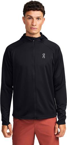 Rückansicht von On Climate Zip Hoodie Laufjacke Herren black