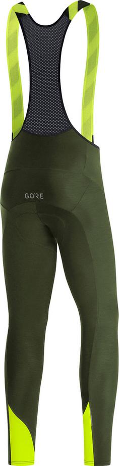 Rückansicht von GOREWEAR C3 Thermo Bibtights Herren utility green-neon yellow