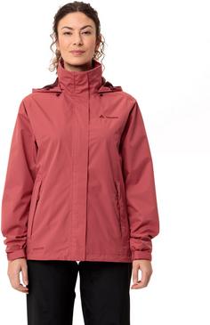 Rückansicht von VAUDE Escape Light Regenjacke Damen brick