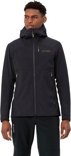 Rückansicht von VAUDE Roccia II Softshelljacke Herren black-oat