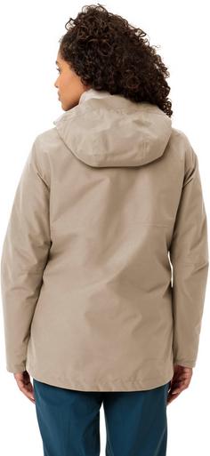 Rückansicht von VAUDE Mineo 3in1 Doppeljacke Damen linen