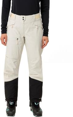 Rückansicht von VAUDE Monviso 3L Skitourenhose Damen ecru