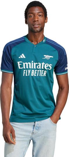 Rückansicht von adidas Arsenal London 23-24 3rd Fußballtrikot Herren rich green-collegiate navy