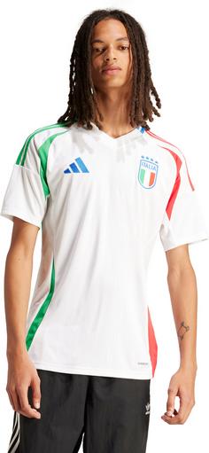 Rückansicht von adidas Italien EM24 Auswärts Fußballtrikot Herren white