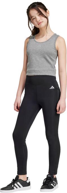 Rückansicht von adidas 7/8-Tights Kinder black-reflective silver