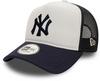 New Era World Series Trucker New York Yankees Cap - white-navy