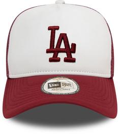 Rückansicht von New Era World Series Trucker Los Angeles Dodgers Cap white-dark red