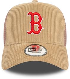 Rückansicht von New Era Trucker Boston Sox Cord Cap stone